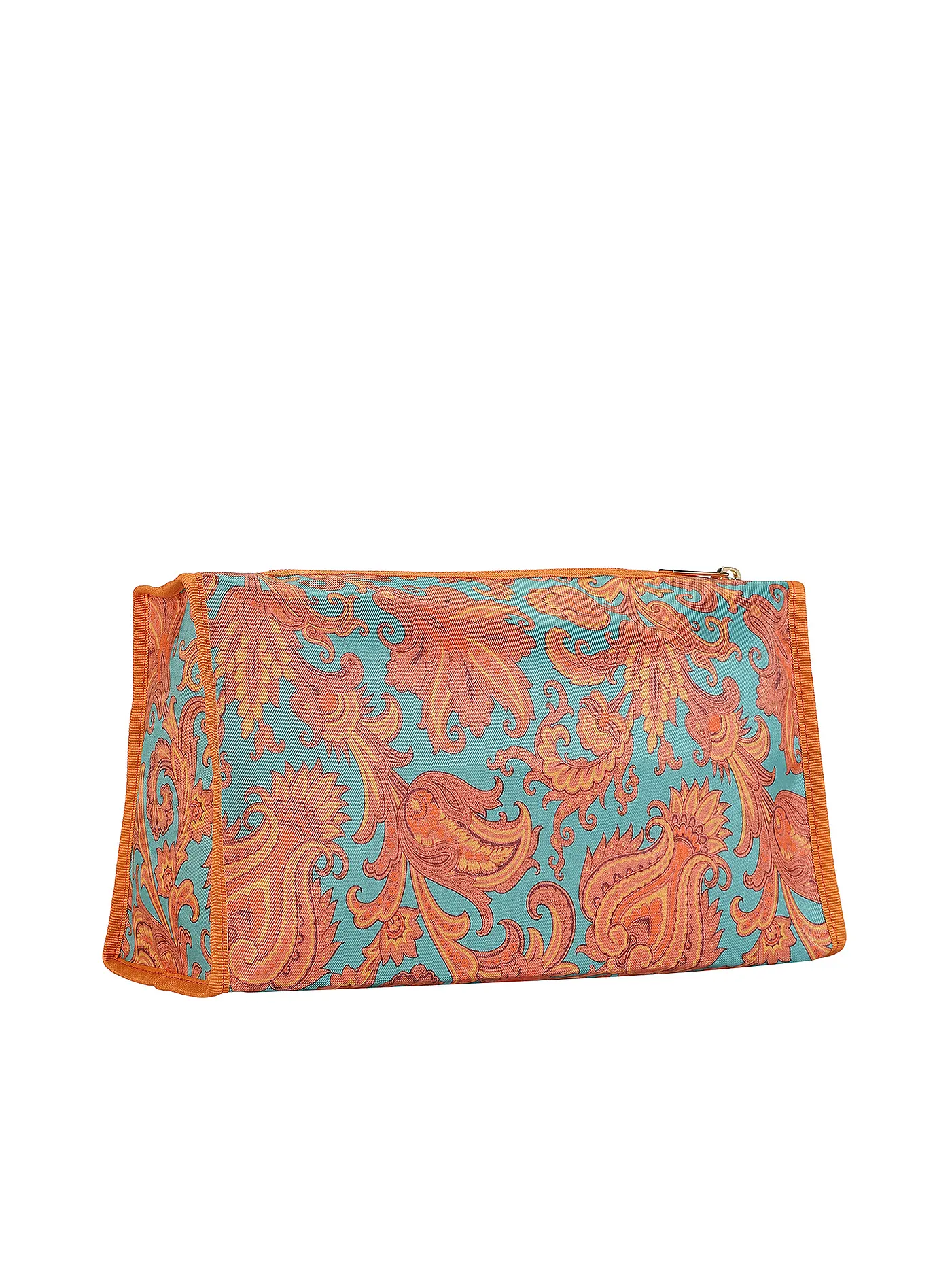 ETRO | Kosmetiktasche (53 Türkis / Camel) | 